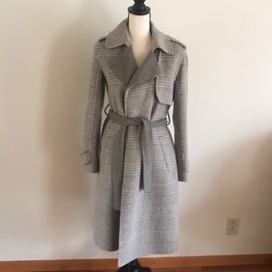 Theory Oaklane Plaid Coat NWT